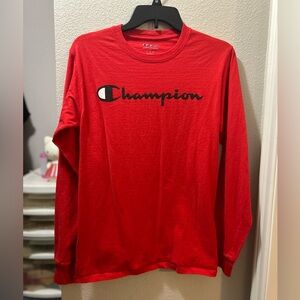 Men’s Champion Classic Graphic Long Sleeve Tee: Size Small